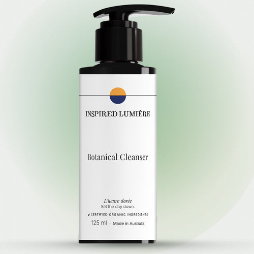 Inspired Lumière Botanical Cleanser, 125 ml — matte black pump bottle with the Lumière label