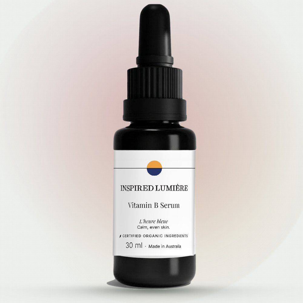 Inspired Lumière Vitamin B Serum, 30 ml — black dropper bottle with the Lumière label